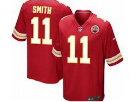 Nike Kansas City Chiefs 11 Alex Smith Red Game NFL Jersey