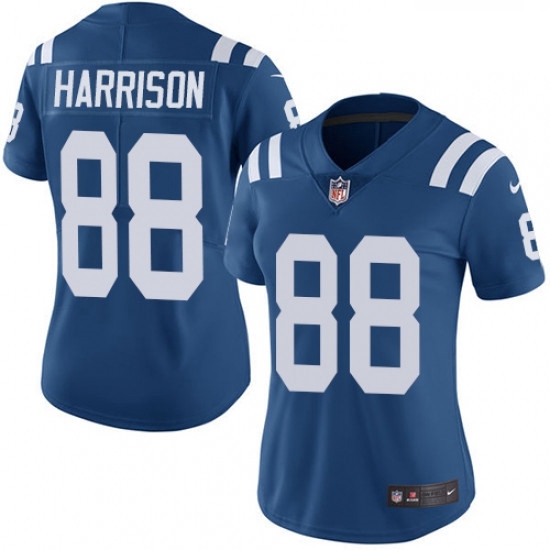 Womens Nike Indianapolis Colts 88 Marvin Harrison Royal Blue Team Color Vapor Untouchable Limited Pl