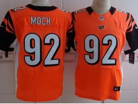 Nike Cincinnati Bengals 92 Dontay Moch Orange Elite NFL Jersey