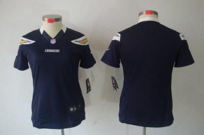 Women Nike San Diego Chargers Blank Blue Color[Women Limited Jerseys]