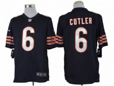 Nike Chicago Bears 6 Jay Cutler Blue Limited NFL Jersey