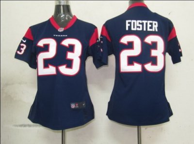 Women Nike NFL Houston Texans 23 FOSTER Game jersey