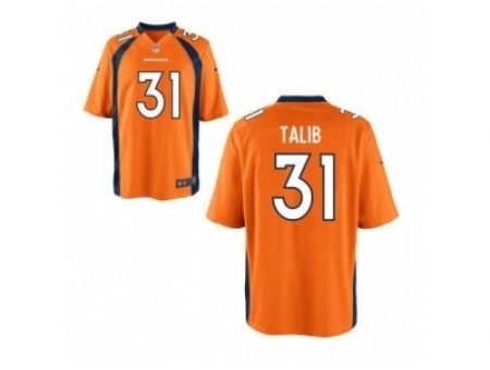 Nike Denver Broncos 31 Aqib Talib Orange Limited NFL Jersey