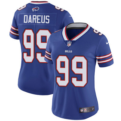 Nike Bills #99 Marcell Dareus Royal Blue Team Color Womens Stitched NFL Vapor Untouchable Limited Je