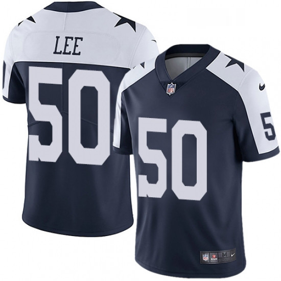 Mens Nike Dallas Cowboys 50 Sean Lee Navy Blue Throwback Alternate Vapor Untouchable Limited Player 