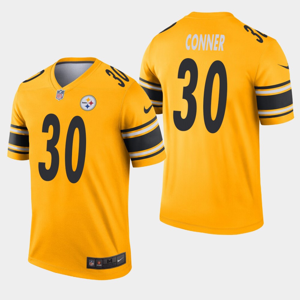 Pittsburgh Steelers 30 James Conner Inverted Legend Gold Jersey