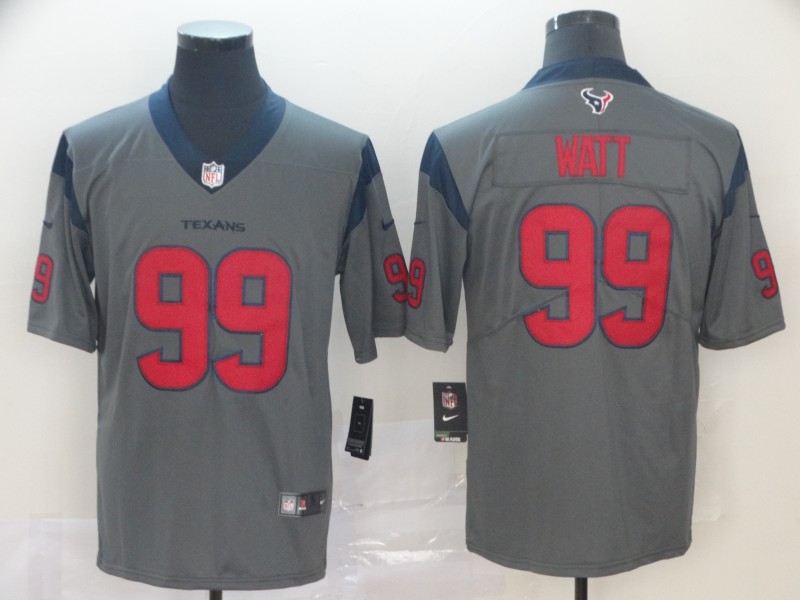 Nike Texans 99 J.J. Watt Gray Inverted Legend Limited Jersey