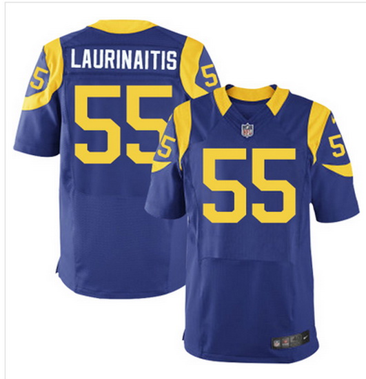 Nike Rams #55 James Laurinaitis Royal Blue Alternate Mens Stitched NFL Elite Jersey