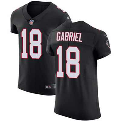 Nike Falcons #18 Taylor Gabriel Black Alternate Mens Stitched NF