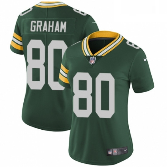 Womens Nike Green Bay Packers 80 Jimmy Graham Green Team Color Vapor Untouchable Elite Player NFL Je