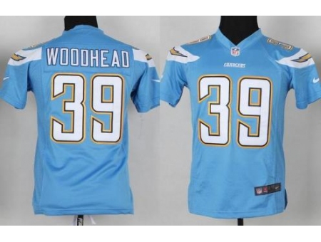 Youth Nike San Diego Chargers 39 Danny Woodhead Light Blue NFL Jerseys