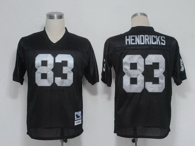 NFL Jerseys Oakland Raiders 83 Ted Hendricks Black jerseys throwback