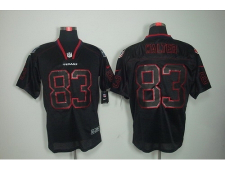 Nike Houston Texans 83 Kevin Walter Lights Out Black Elite NFL Jersey