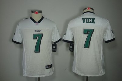 Youth Nike Philadelphia Eagles 7# Michael Vick White Color[Youth Limited Jerseys]