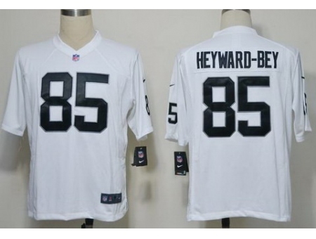 Nike Oakland Raiders 85 Darrius Heyward-Bey White Game NFL Jersey