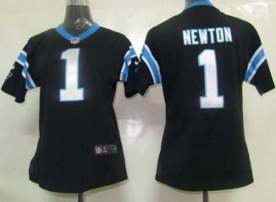 Women Nike Carolina Panthers 1# Newton Jersey