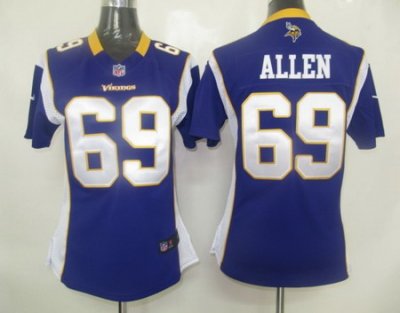 Women Nike Minnesota Vikings 69# Allen Jersey