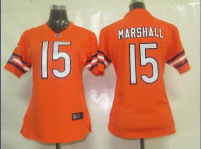 Womens Nike Chicago Bears 15 Marshall Orange Jersey