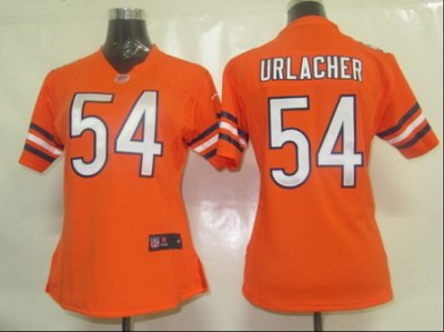 Womens Nike Chicago Bears 54 Urlacher Orange Jersey