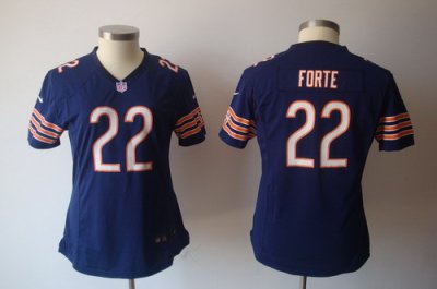 Women Nike Chicago Bears 22# Matt Forte Blue Jersey