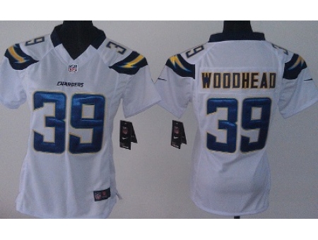 Women Nike San Diego Chargers #39 Danny Woodhead White NFL Jerseys