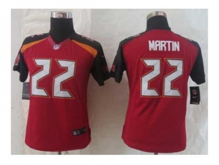 Nike Women Tampa Bay Buccaneers #22 Martin red jerseys[2014 new]