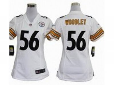 Nike Women NFL Pittsburgh Steelers #56 Lamarr Woodley white Jerseys