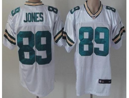 Nike Green Bay Packers 89 James Jones White Elite NFL Jersey