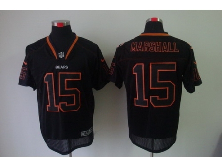 Nike Chicago Bears 15 Brandon Marshall Black Elite Lights Out NFL Jersey