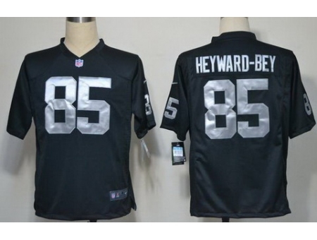 Nike Oakland Raiders 85 Darrius Heyward-Bey Black Game NFL Jersey