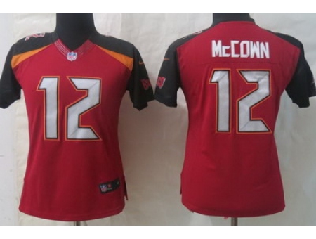 Women Nike Tampa Bay Buccaneers 12 Josh McCown Red Limited NFL Jerseys