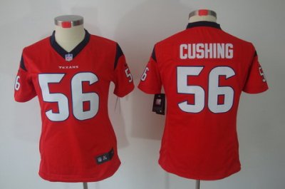 Nike Women Houston Texans #56 Brian Cushing Red(Women Limited Jerseys)