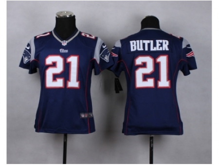 Youth Nike New England Patriots #21 butler blue jerseys