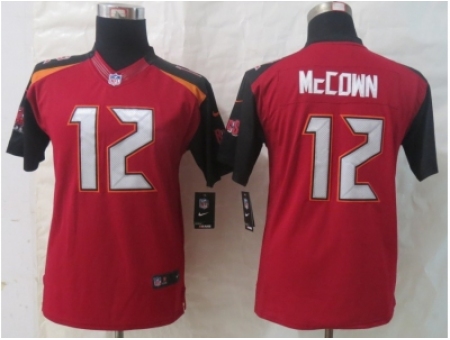 Nike Youth Tampa Bay Buccaneers #12 McCown Red Jerseys(2014 New)