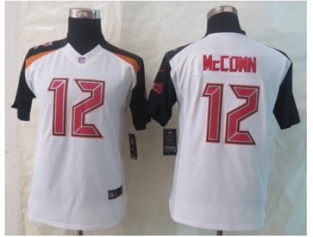 Nike Youth Tampa Bay Buccaneers #12 McCown White Jerseys(2014 New)