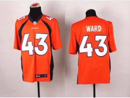 Nike Denver Broncos 43 T.J. Ward Orange Elite NFL Jersey