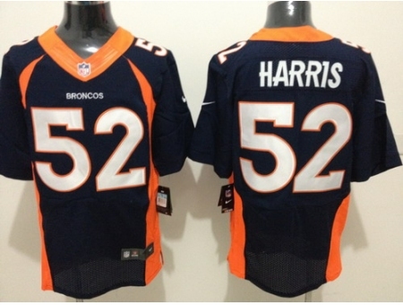 Nike Denver Broncos 52 Chris Harris Blue Elite NFL Jersey