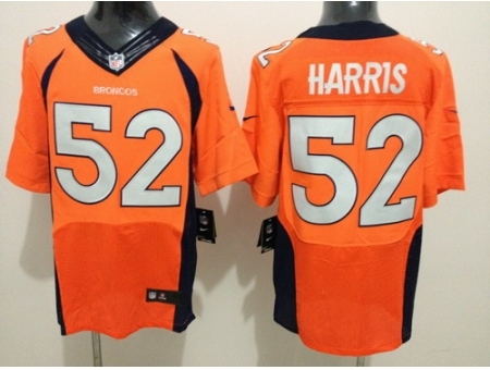 Nike Denver Broncos 52 Chris Harris Orange Elite NFL Jersey