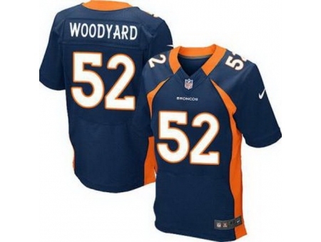 Nike Denver Broncos 52 Wesley Woodyard Blue Elite NFL Jersey