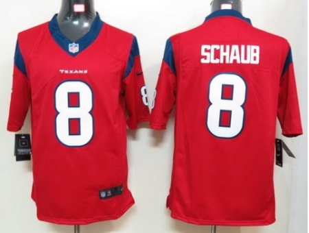 Nike Houston Texans 8 Matt Schaub Red Game NFL Jersey