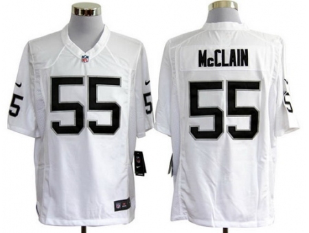 Nike Oakland Raiders 55 Rolando McClain white Game NFL Jersey