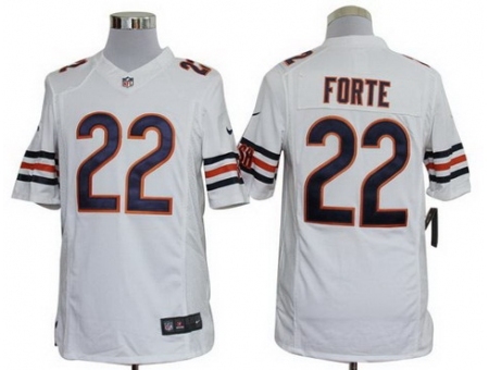 Nike Chicago Bears 22 Matt Forte White Limited NFL Jersey