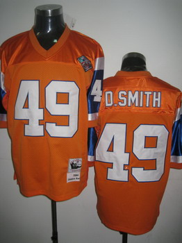 Denver Broncos 49 D.Smith Orange Jersey Throwback