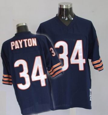 Chicago Bears 34 Walter Payton Premier Throwback Team blue Color mitchellandness Jersey