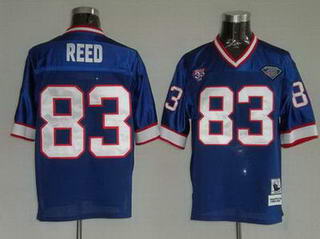 Buffalo Bills 1990 83 Andre Reed Blue Throwback Jerseys