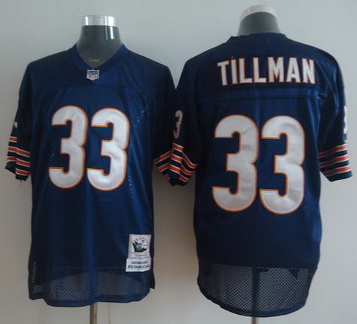 Chicago Bears 33 Tillman Blue M&N Throwback NFL Jerseys