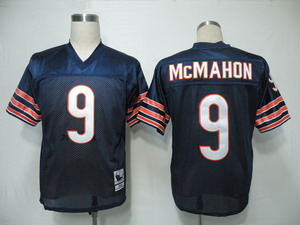 Chicago Bears 9 McMAHON Blue(Small numbers)Jerseys throwback