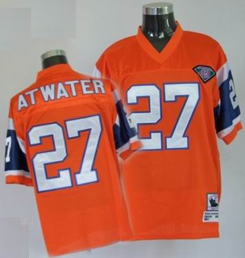 Denver Broncos 27 STEVE ATWATER orange Throwback Jerseys