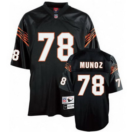 Cincinnati Bengals 78 Anthony Munoz Black Jersey Mitchellandness