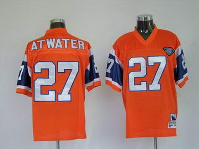 Denver Broncos 27 Atwater Orange Throwback